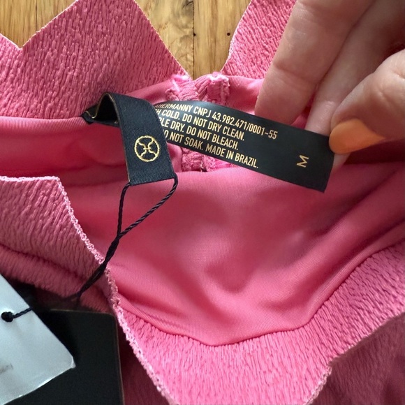 Vix Imani Bandeau + Imani Hot Pants Bikini Set Pink (Top S / Bottom M) NWT - Picture 4 of 8